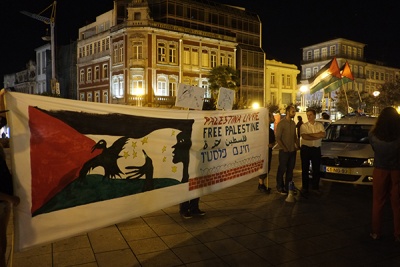 Bloco apela ao imediato restabelecimento da paz na Palestina.
